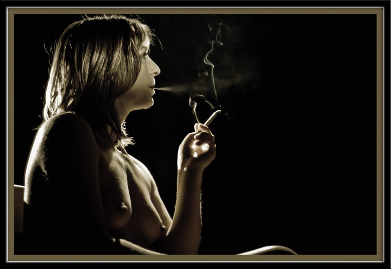 Smoke Artistic Nude Photo by Photographer Marc Naesen