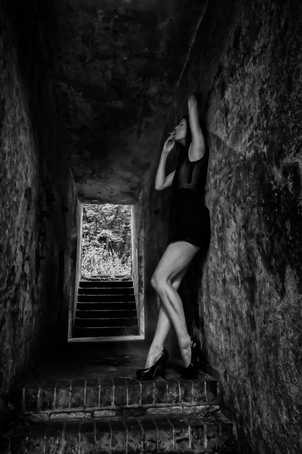 Smoke in the tunnel. Fashion Photo by Photographer Farmersteve