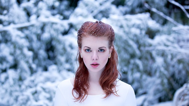 Snow Portrait Photo by Model Helen Stephens