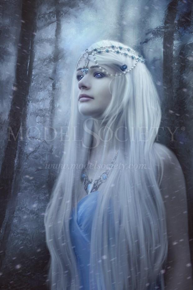 Snow Queen Fantasy Artwork by Artist phatpuppyart