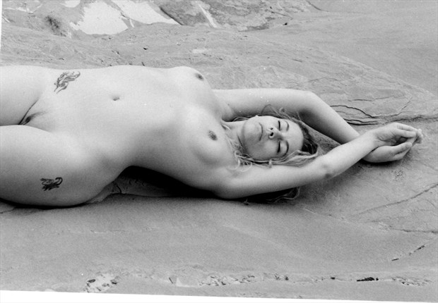 Soft As Rocks Artistic Nude Photo by Model Riccella