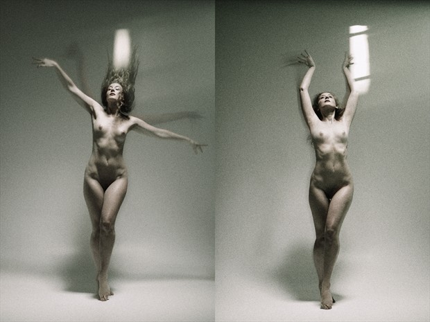 Soft Dances and a Room with Light, A Diptych Artistic Nude Photo by Photographer Mark Bigelow