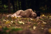 Sonya lays in the leaves Artistic Nude Photo by Photographer Keith Persall