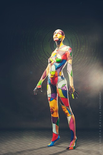 Space Harlequin Body Painting Photo by Photographer Michele Fatarella