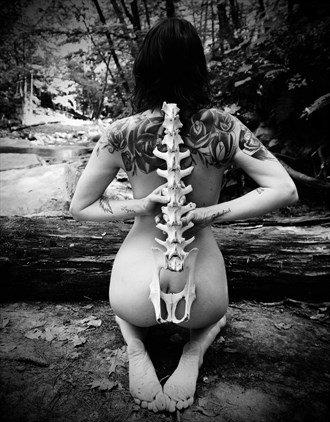 Spine on spine Artistic Nude Artwork by Model Isabelvinson