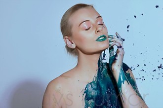 Splash Body Painting Photo by Model Holly Alexander