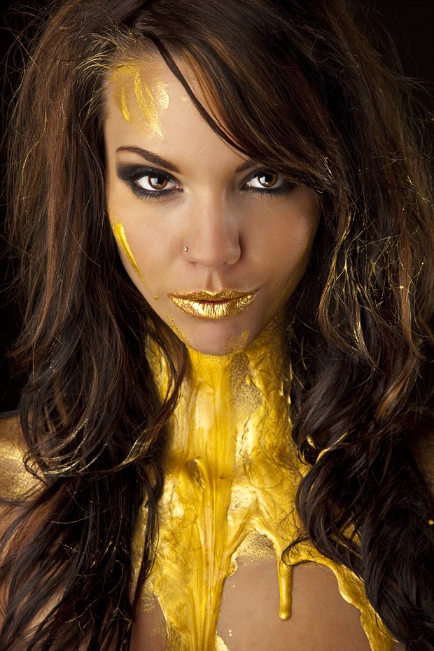 Stacey in Gold Body Painting Photo by Photographer D A V I D S O N