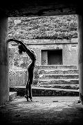 Stairway Artistic Nude Photo by Model Mauvais