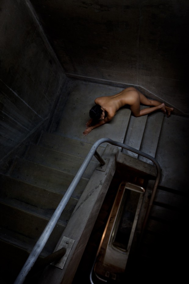 Stairwell Artistic Nude Photo by Photographer Dan West