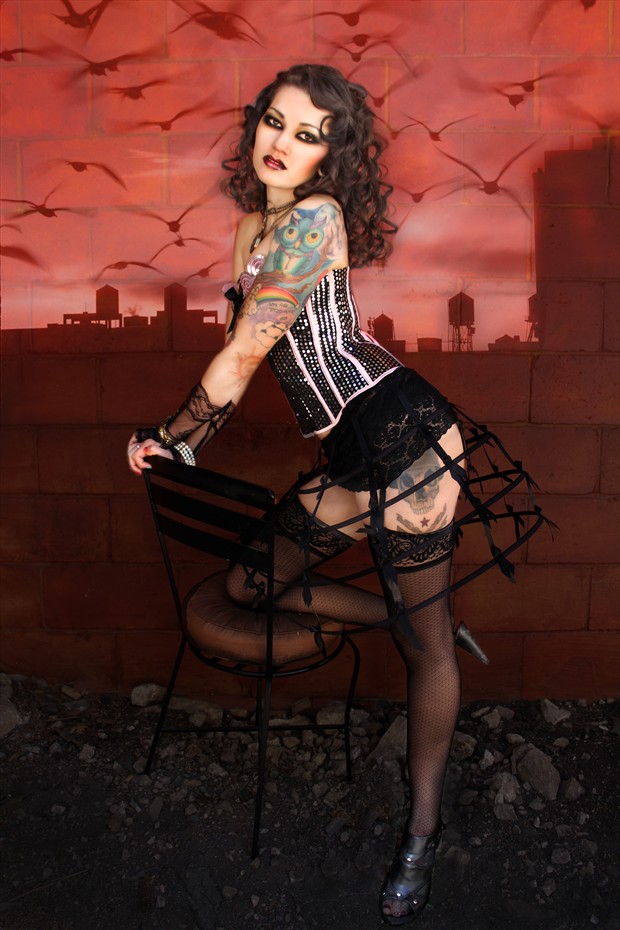 Standing off a building  Tattoos Photo by Model april.xtine