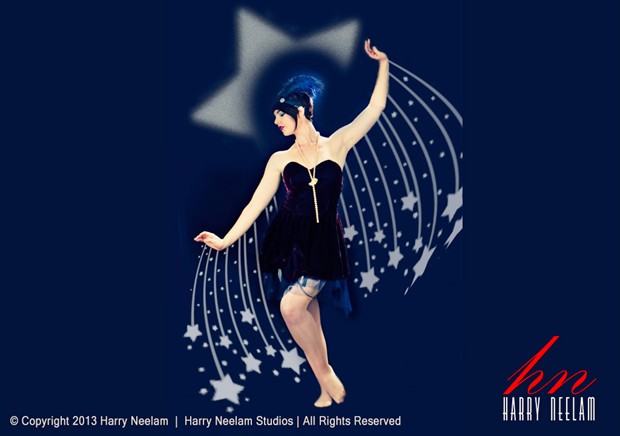 Star Dancer (after Erte) Fantasy Artwork by Photographer Harry Neelam