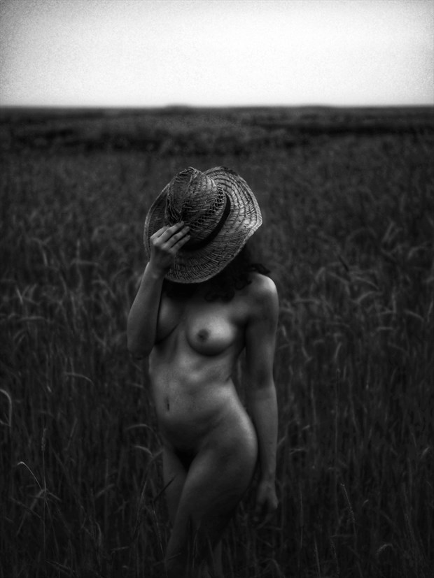 Stranger In the Field Artistic Nude Photo by Model Daisy Von