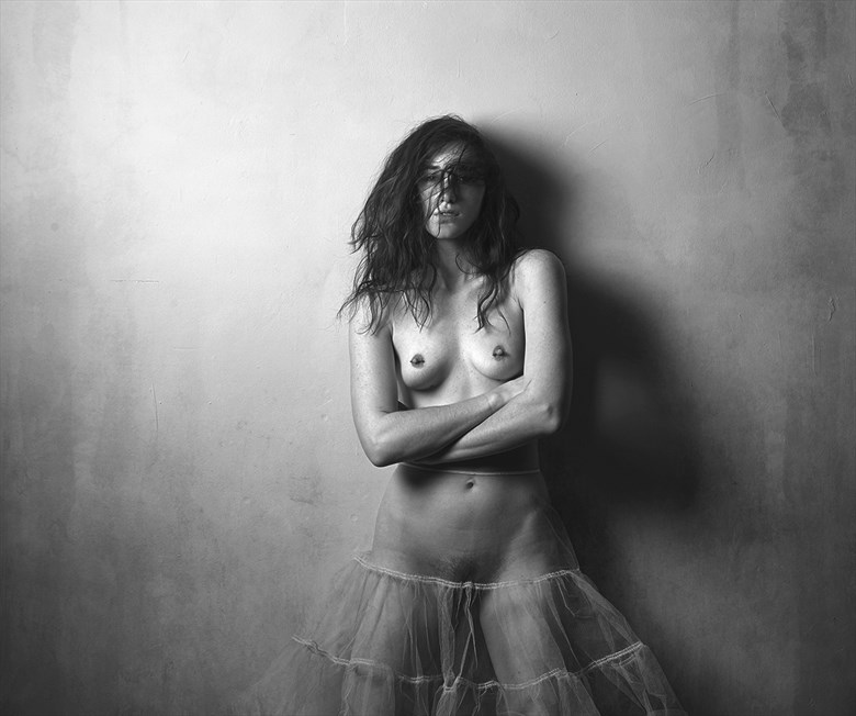 Studio Lighting Implied Nude Photo by Model Sirena E. Wren