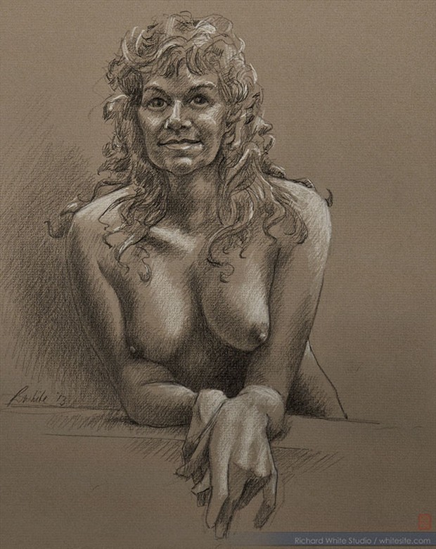 Study 1467 Artistic Nude Artwork by Artist Richard White