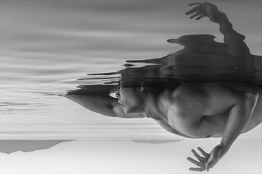 Submerged Artistic Nude Photo by Model @AsianManBun