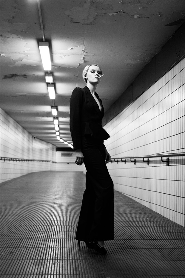 Subway Fashion Photo by Model Carla Monaco