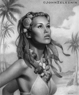 Summer Bikini Artwork by Artist JohnZ