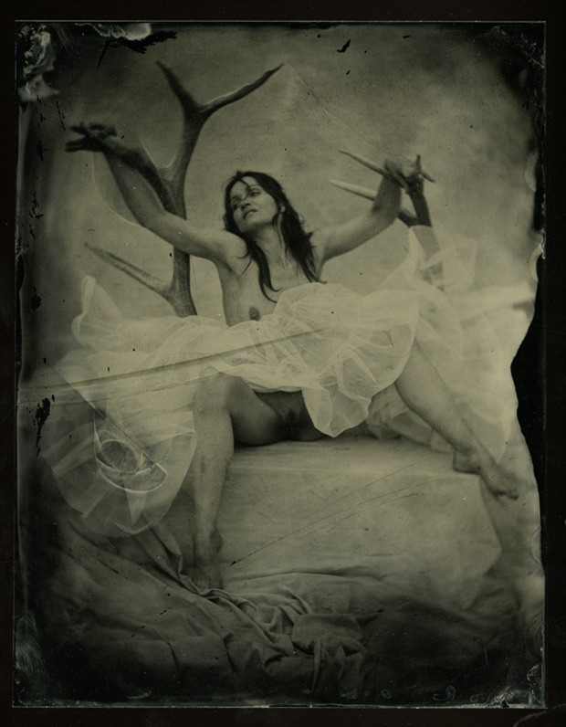Surreal Vintage Style Photo by Model Ine