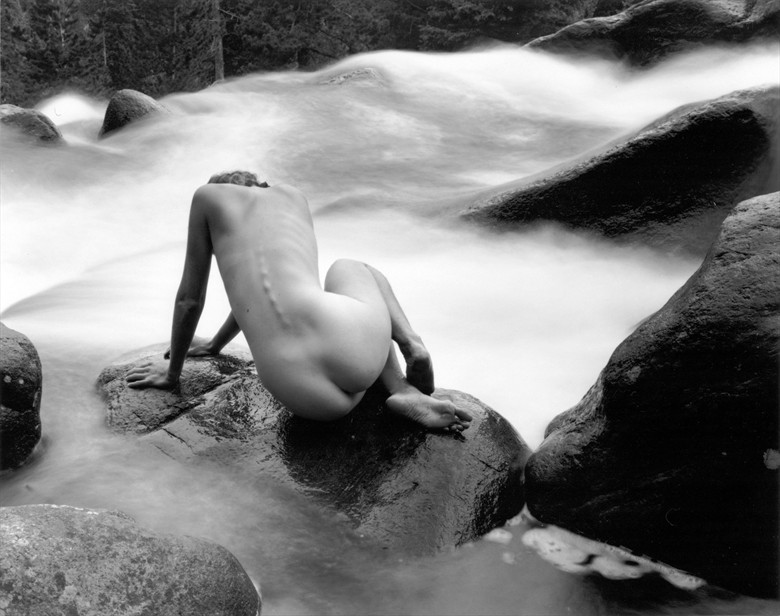 Susan Nude at Boulder Creek %232 Nature Photo by Photographer Thomas Scalf