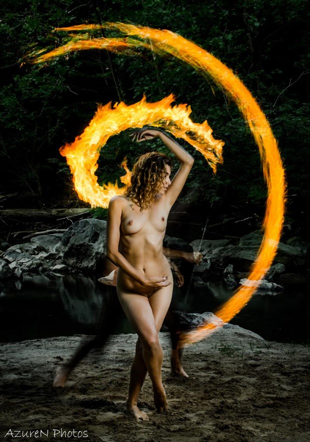 Swirling Phoenix Surreal Photo by Model Reece de la Tierra