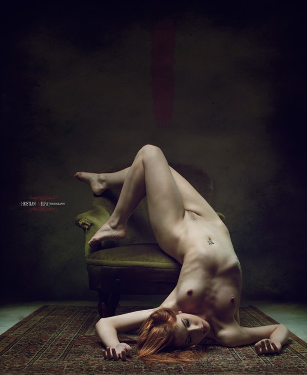 Tales of the green armchair: The sleeping beauty Artistic Nude Photo by Photographer Christian Melfa