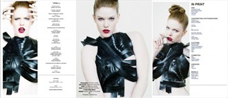 Tearsheet for 75ive Magazine featuring Gabrielle Fashion Photo by Photographer Tiffany Chee 