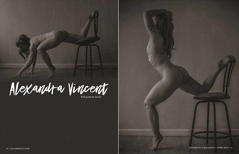 Tearsheet: Fet Erotica Issue 16, copyright 2018 Artistic Nude Photo by Model Alexandra Vincent