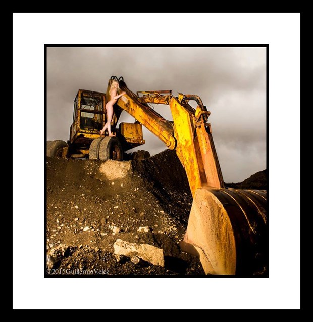 The Bulldozers Driver Artistic Nude Artwork by Model Deeza Lind