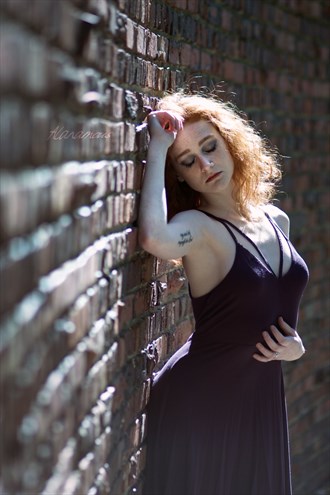 The Curved Brick Wall Portrait Photo by Photographer Alanamous