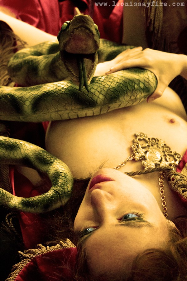 The Enchanting of the Serpent Artistic Nude Photo by Artist Leonis Sayfire