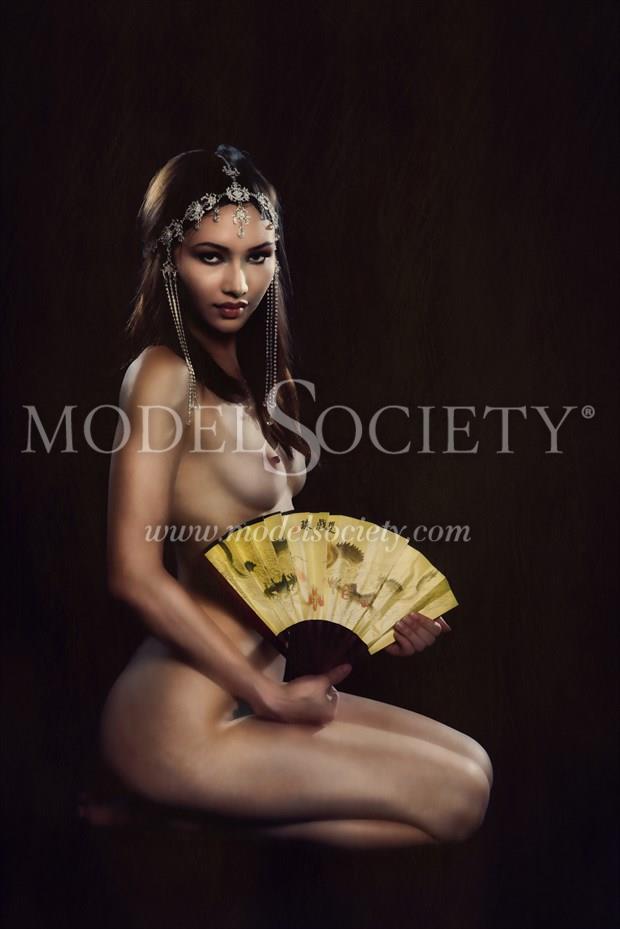 The Fan Artistic Nude Photo by Artist K. McClish Photo