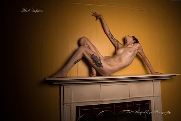 The Madi Mantle Piece Series Artistic Nude Photo by Photographer Mez