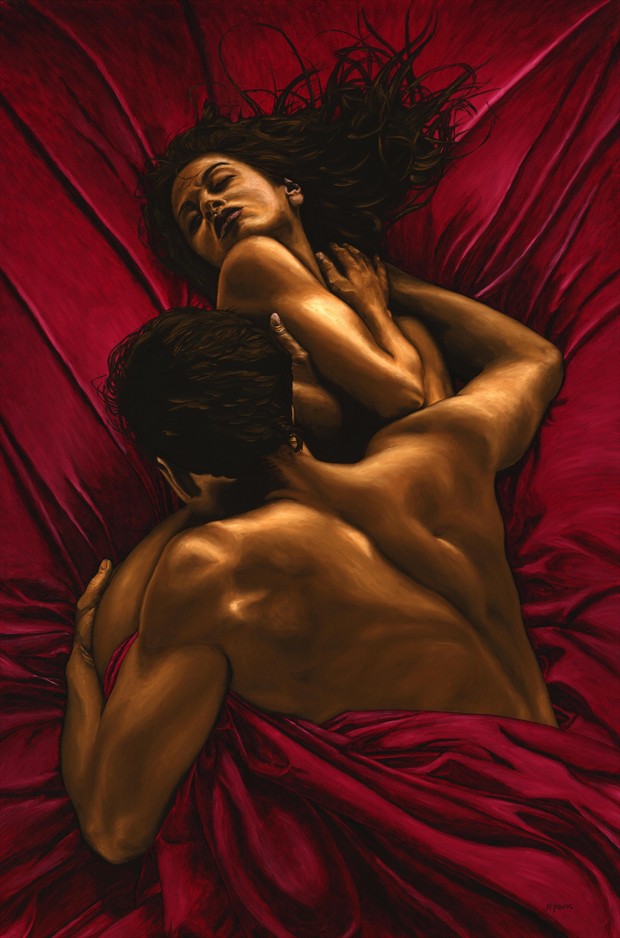 The Passion Artistic Nude Artwork by Artist Richard Young