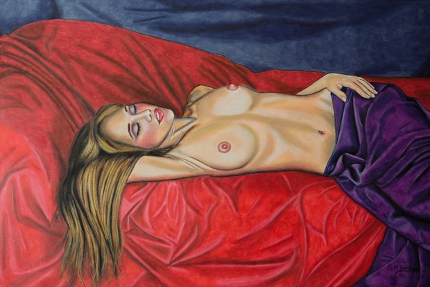 The Sleeping Nude Artistic Nude Artwork by Artist Gene Rivas