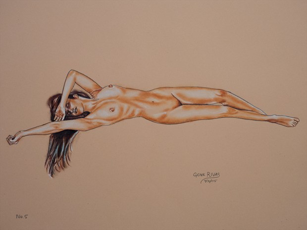 The Sleeping Nude Artistic Nude Artwork by Artist Gene Rivas
