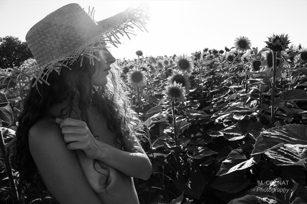 The Sunflower Queen Artistic Nude Photo by Photographer Matthieu Colnat