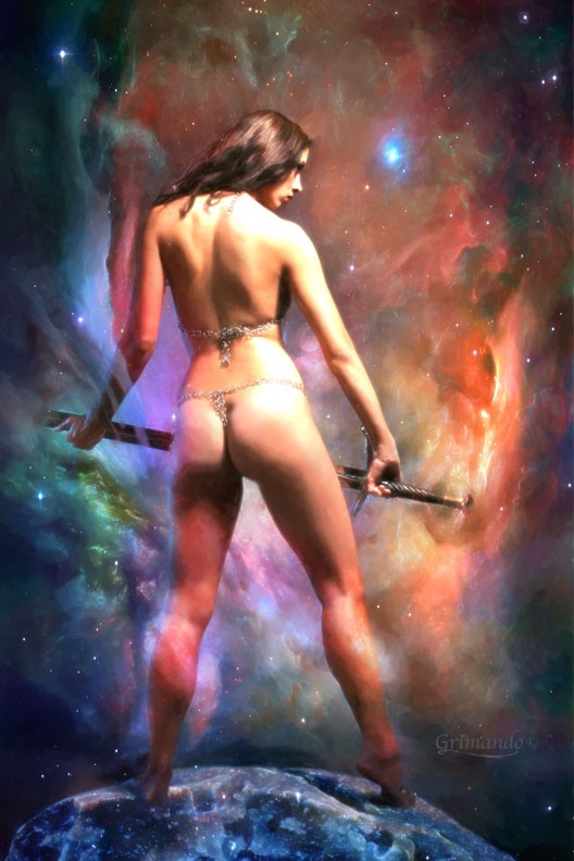 The Sword of Creation Fantasy Artwork by Artist Scott Grimando