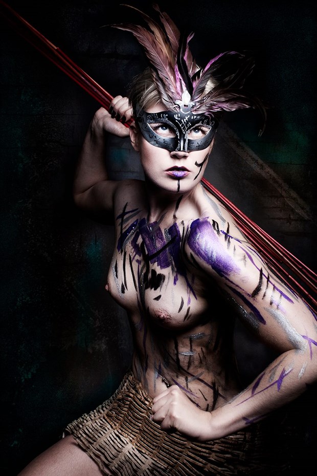 The Warrior Artistic Nude Artwork by Model Deeza Lind