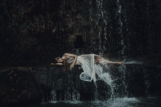 The Waterfall Nature Photo by Model Alessandra