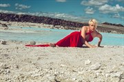 The Woman in Red Nature Photo by Model Deeza Lind