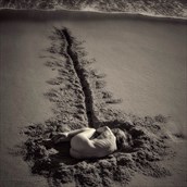 The Womb of the Sea Artistic Nude Photo by Model California Kaela 