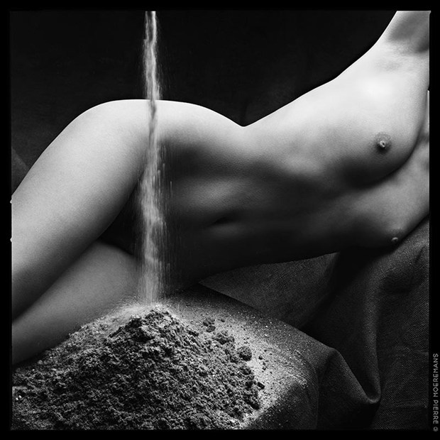 The Women & Elements, Earth Artistic Nude Artwork by Photographer Pierre Moeremans