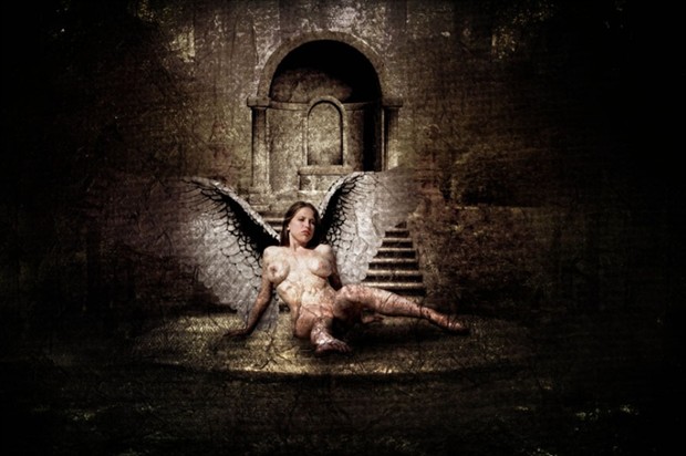 The angel fallen Artistic Nude Artwork by Model Katz Pajamaz