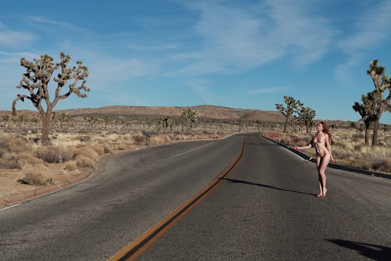 The first Hitch Hiker  Artistic Nude Photo by Model Eclipse Monday