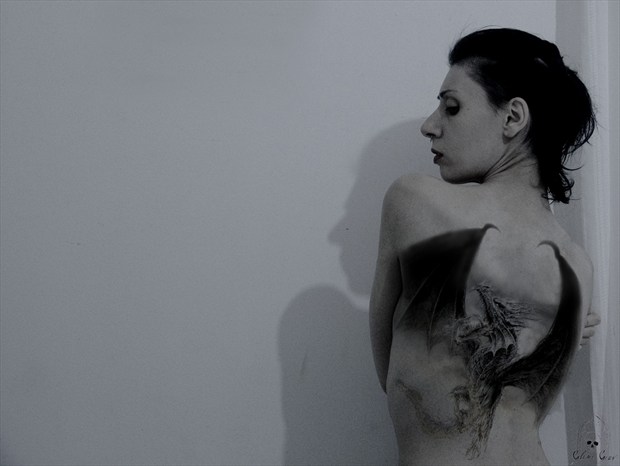 The girl with the dragon tattoo Tattoos Artwork by Model Glemt Grav