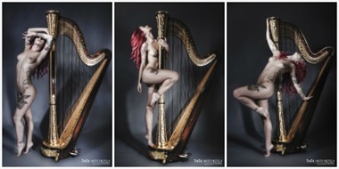 The harpist Artistic Nude Photo by Model Miele Rancido