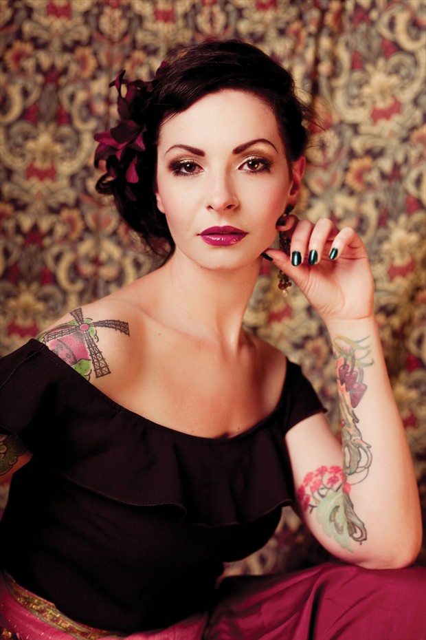 The look of colour Tattoos Photo by Model Carrie Diamond