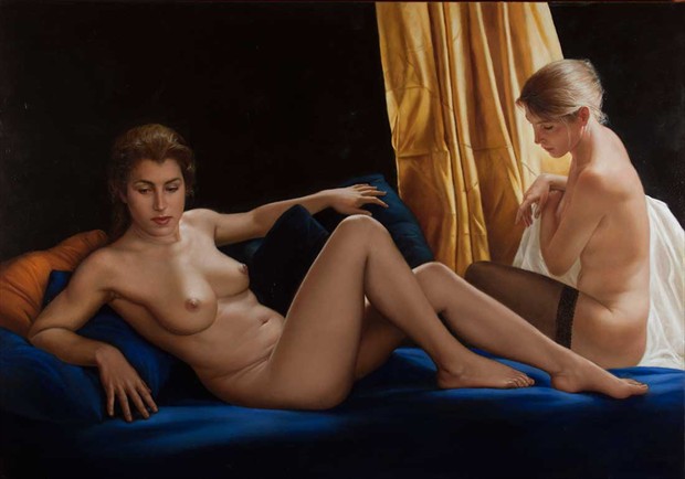 The two sisters Artistic Nude Artwork by Artist Bruno Di Maio