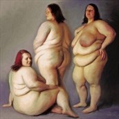 Three Lollies Artistic Nude Artwork by Artist Van Evan Fuller