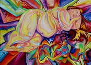 Three Reclining Nudes Artistic Nude Artwork by Artist Andrew Chambers